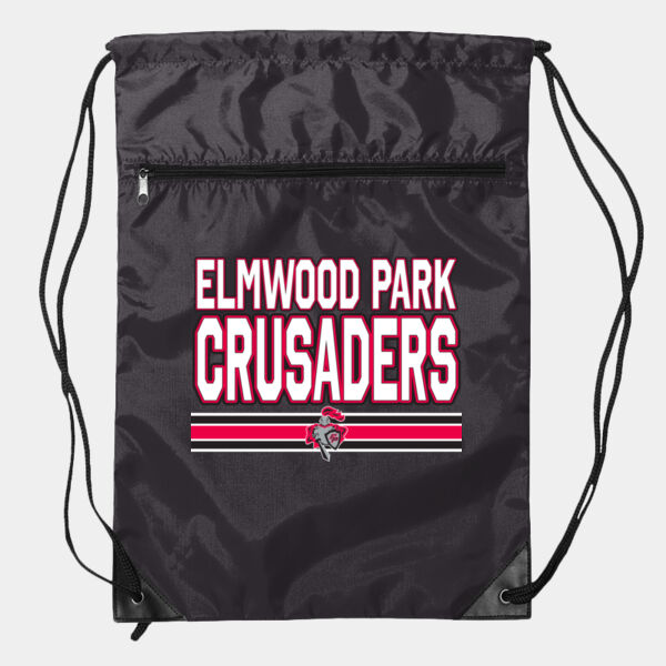 Zippered Drawstring Backpack Thumbnail