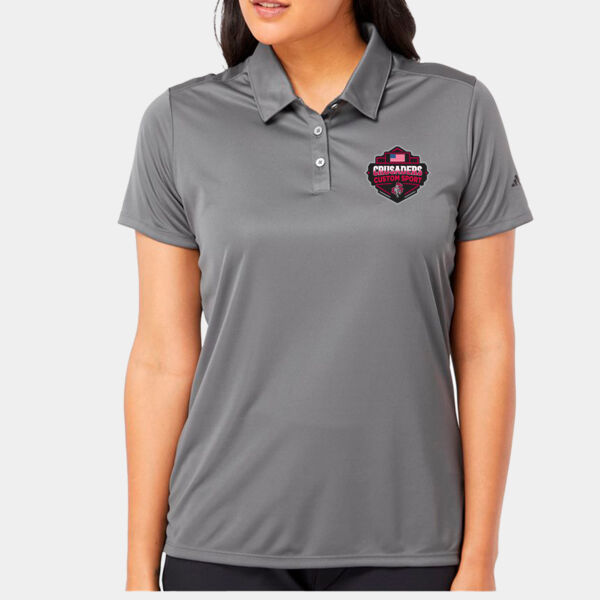 Personalized Women's 3-Stripes Shoulder Polo Thumbnail