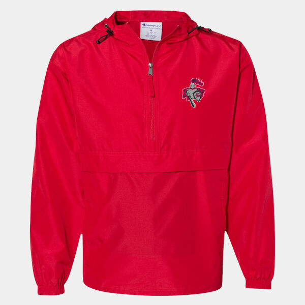   - Hooded Packable Quarter-Zip Jacket Thumbnail